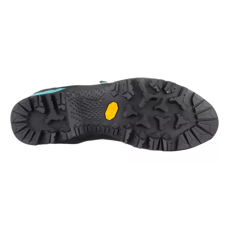 Salewa MTN Trainer Mid GTX moteriški suaugusiems juodi mėlyni odiniai zomšiniai Vibram WTC
