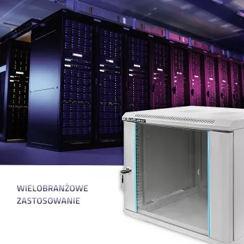 Stovo spinta QOLTEC 19 colių 9U 600x500x600 sieninė arba ant grindų montuojama serverio korpusas