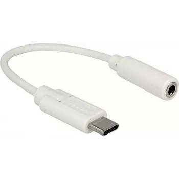 Garso kabelis DeLOCK 65913 0,14 m 3,5 mm USB baltas