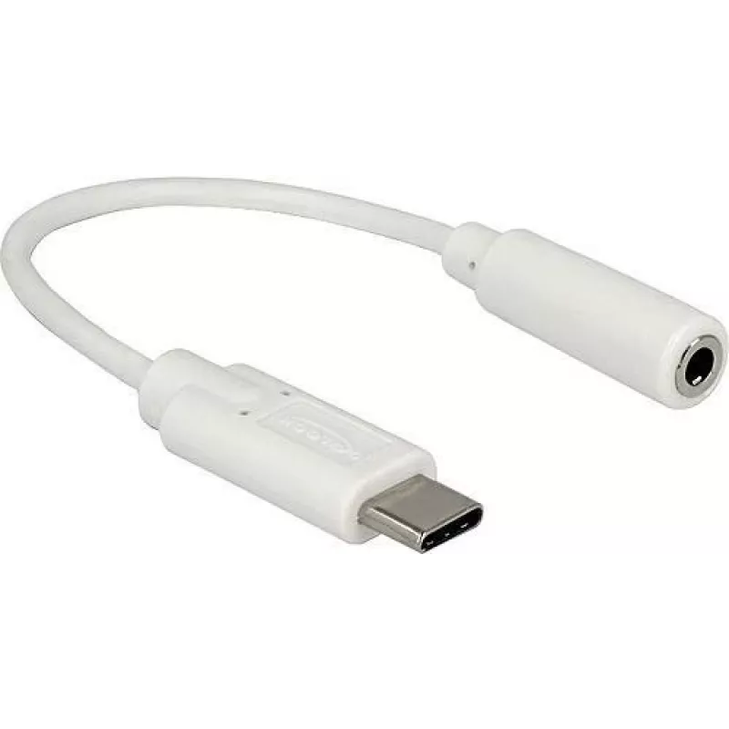 Garso kabelis DeLOCK 65913 0,14 m 3,5 mm USB baltas