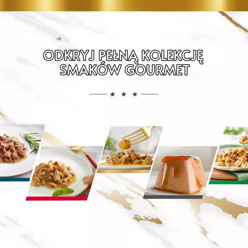 Šlapias kačių maistas Gourmet Perle Adult 4 x 85 g - Triušis, Drėgnas, Baltymų 12,5%, Riebalų 2,5%