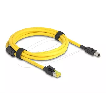 Delock laidas RJ45 kištukas Cat.6 į Mini I/O 8 kontaktų D formos 2 tipas 2 m (81251)