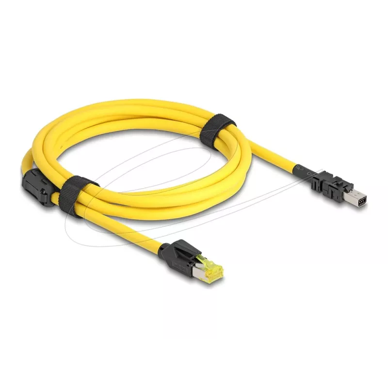 Delock laidas RJ45 kištukas Cat.6 į Mini I/O 8 kontaktų D formos 2 tipas 2 m (81251)