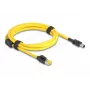 Delock laidas RJ45 kištukas Cat.6 į Mini I/O 8 kontaktų D formos 2 tipas 2 m (81251)