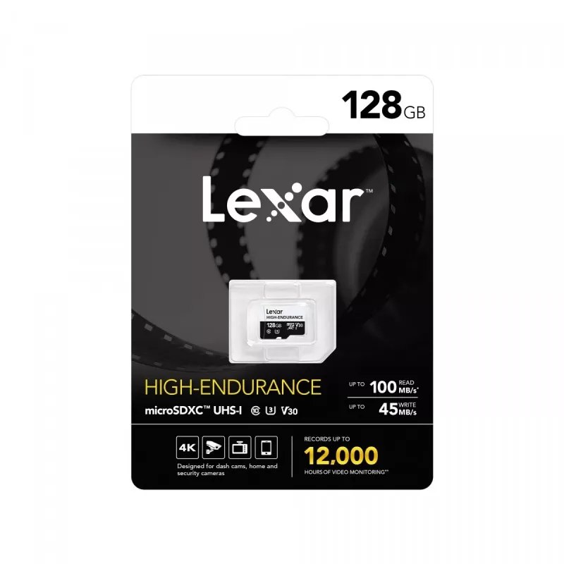„microSD High Endurance“ kortelė 128GB C10 A1 U1 V30 100/45MB/s