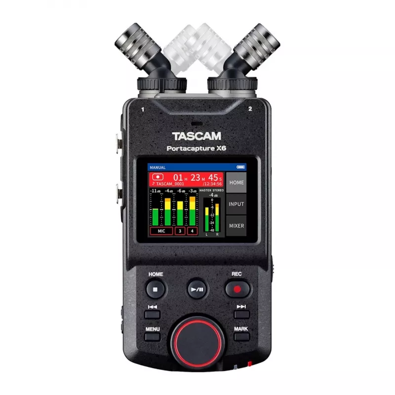 Tascam Portacapture X6 - nešiojamas, didelės raiškos daugiakanalis įrašymo įrenginys