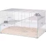 Narvas ZOLUX Neolife 80 (modelis 205664GRI) pelėms ir žiurkėms — 780×450×480 mm, plastikinis, strypų tarpas 9 mm, komplekte dubenėlis, pilkas