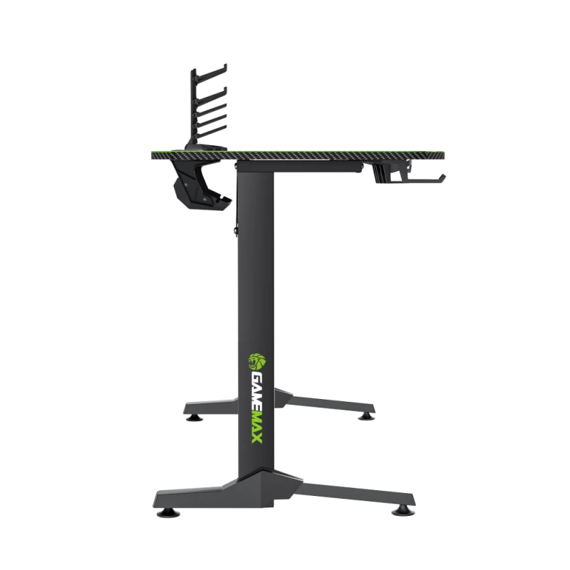 Stalas GameMax D140-CARBON – žaidimų/biuro stalas, neto svoris 20,5 kg, bruto matmenys 125×795×682 mm