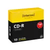 Intenso - 10 x CD-R - 700MB (80 Min) 40x - plonas Jewel Case - laikmena (1001622)