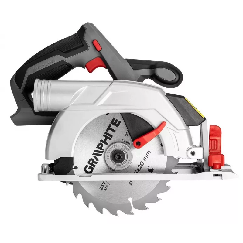 Graphite 58G023 nešiojamas diskinis pjūklas 16,5 cm pilkas, raudonas, sidabrinis 4200 RPM