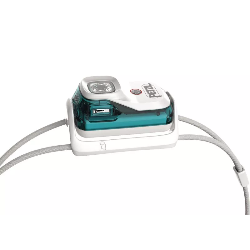 Petzl Bindi Teal, balta galvos juostos lemputė LED