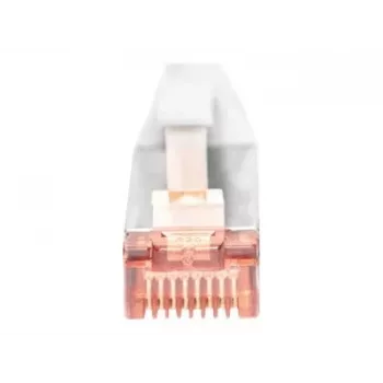 Tinklo kabelis Digitus CAT 6 U/FTP plonas komutacinis kabelis RJ-45 Cat6 10 m pilkas