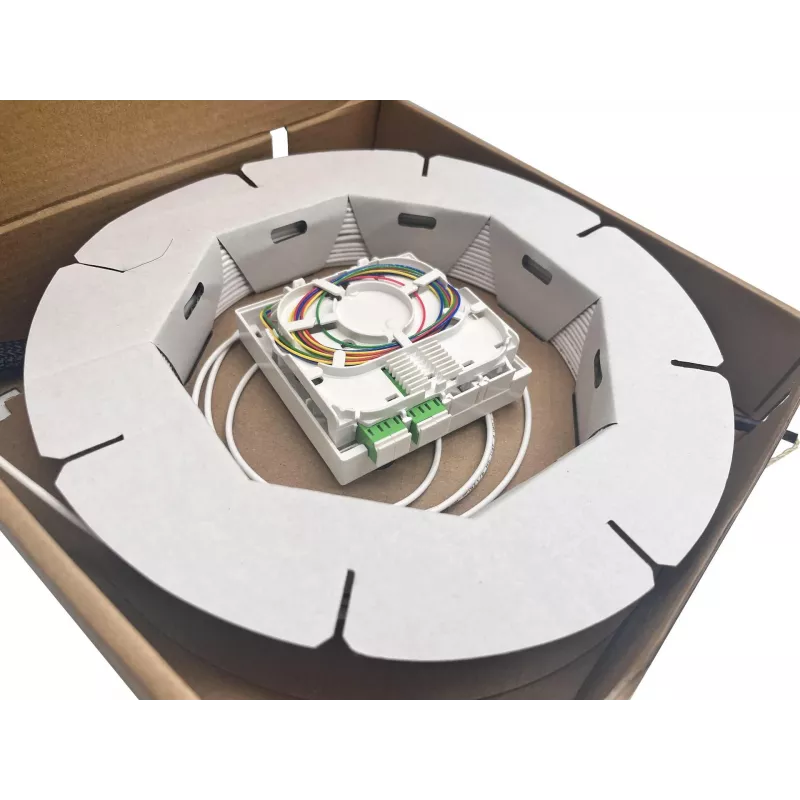 Tinklo kabelis Helos FTTH-Anschlussset SC-APC, baigiamasis, 2 m, juodas