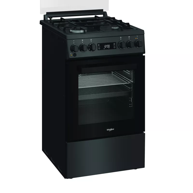 Whirlpool viryklė | W5G8LMSWTA | Kaitlentės tipas Dujinis | Orkaitės tipas Elektrinė | Antracitas | Plotis 50 cm | Gylis 60 cm | 60 l