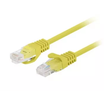 PATCHCORD Cat.5E UTP 1M Geltonas FLUKE PASSED LANBERG 10 vnt. pakuotė