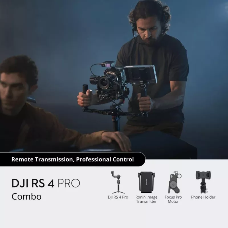 Rankinis kameros stabilizatorius DJI RS 4 Pro juodas anglies pluoštas 360° pasukamas