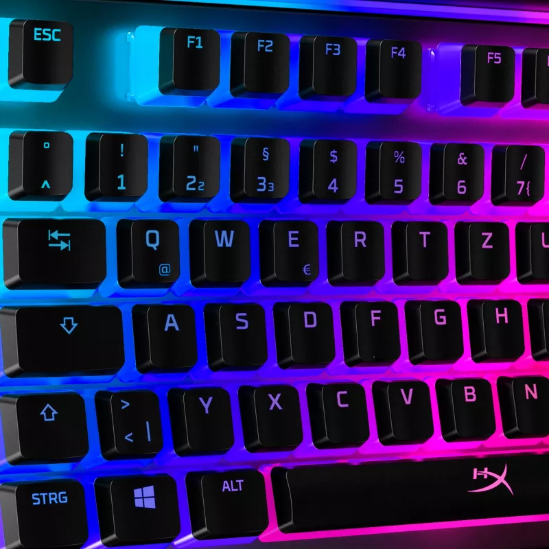 HyperX Pudding Keycaps - Visas klavišų rinkinys - ABS - Juoda (DE išdėstymas) - Klaviatūros klavišų dangteliai - ABS - Juoda