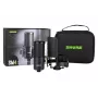 Shure SM4-K-KIT - kondensatorinis mikrofonas, išoriškai poliarizuotas, rankena, popfiltras, dėklas