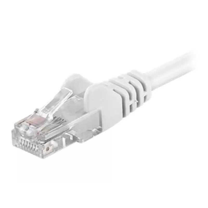 Wentronic Goobay CAT 5e jungiamasis kabelis, U/UTP, baltas, 0,25 m - CCA vario mišinys (68614)