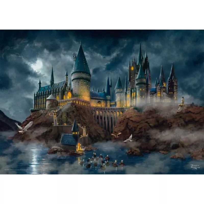 Thomas Kinkade Studios Wizarding World Harry Potter - Hogwarts pilis, 1000 dalių dėlionė