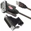 UNITEK Y-105A serijinis laidas juodas 1,5 m USB Type-A DB-9