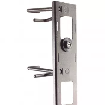 APC NetShelter kabelių valdymas, vertikalus kabelių tvarkyklė, kabelių žiedai, 8 vnt. rinkinys, juoda, 55 mm x 766 mm x 85 mm