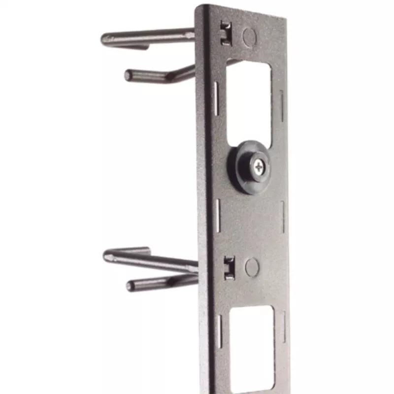 APC NetShelter kabelių valdymas, vertikalus kabelių tvarkyklė, kabelių žiedai, 8 vnt. rinkinys, juoda, 55 mm x 766 mm x 85 mm