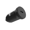 Automobilinis USB‑C įkroviklis FIXED FIXCC20N‑C‑BK 20 W, vienas USB‑C prievadas, kompaktiškas juodas, skirtas 12 V lizdui