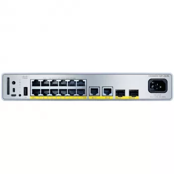 Valdomas tinklo komutatorius Cisco C9200CX-12P-2X2G-E Gigabit Ethernet PoE 14 prievadų