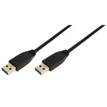 Logilink - USB laidas - 9 kontaktų USB A tipo (vyr.) - 9 kontaktų USB A tipo (vyr.) - 3 m (USB / USB 2.0 / USB 3.0) - Liejinys - Juoda (CU0040)