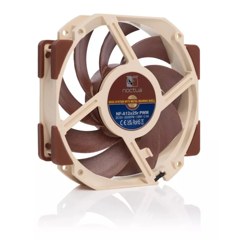 Ventiliatorius Noctua NF-A12X25R PWM 12 cm Smėlio Ruda 2000 RPM 102.1 m³/h