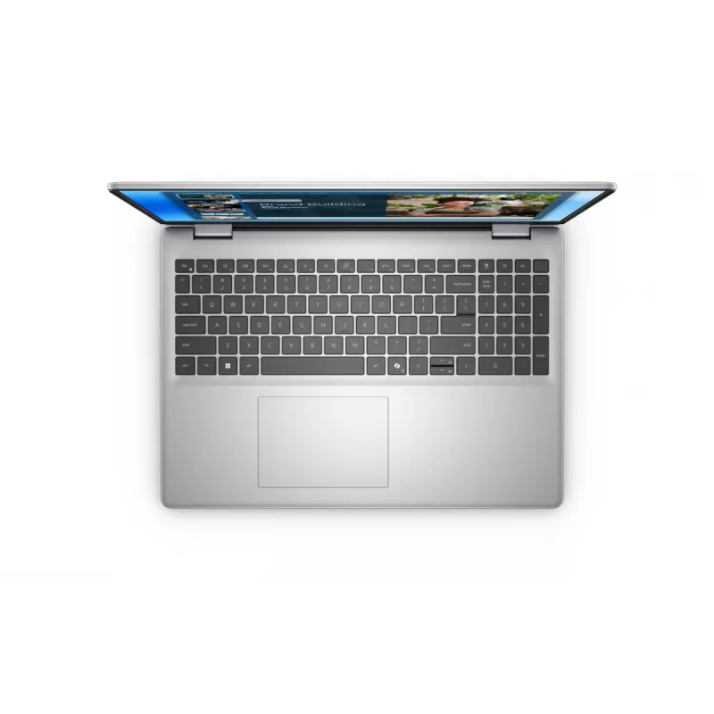 Nešiojamasis kompiuteris Dell 16 AG 2,5K i7-150U, 16 GB RAM, 512 GB SSD, Intel Graphics, Ubuntu, apšviesta ENG klaviatūra, pirštų antspaudų skaitytuvas, sidabrinis, 3Y OnSite