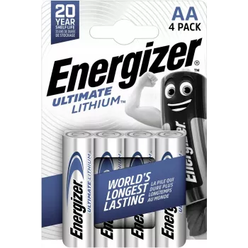 Baterija Energizer AA ličio 1,5 V E301535301 — vieno elemento ličio AA baterija