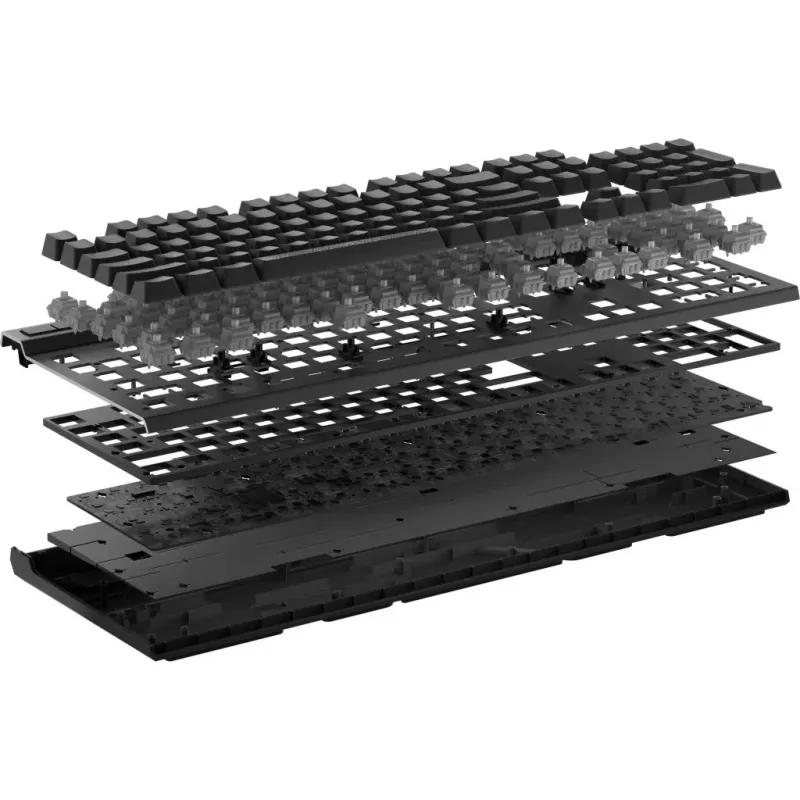 Corsair K70 MAX klaviatūra, žaidimams, USB, vokiška, juoda