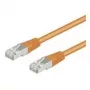 Wentronic Goobay CAT 5e komutacinis kabelis, F/UTP, oranžinis, 0,25 m - CCA vario mišinys (93455)