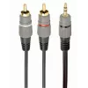 kabelis AUDIO 3.5MM TO 2RCA 2.5M/GOLD CCA-352-2.5M GEMBIRD
