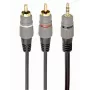kabelis AUDIO 3.5MM TO 2RCA 2.5M/GOLD CCA-352-2.5M GEMBIRD