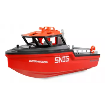 Amewi Rescue Boat 26117 — Brushless Jet Drive, 320 mm, Juoda/Red