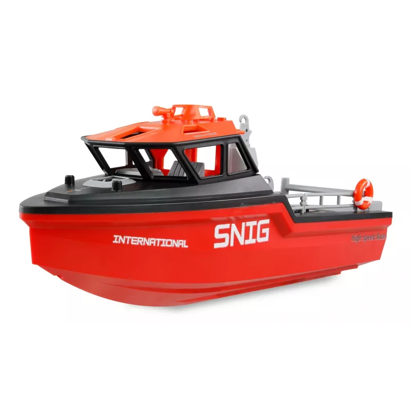 Amewi Rescue Boat 26117 — Brushless Jet Drive, 320 mm, Juoda/Red