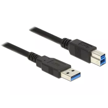 USB kabelis DeLOCK 85070 USB 3.2 Gen 1 5m USB A USB B juodas