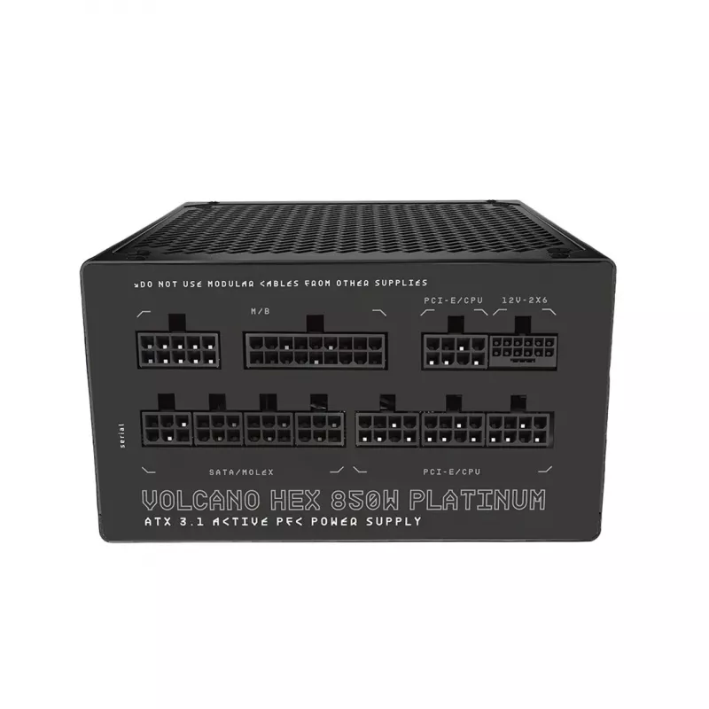 Maitinimo blokas MODECOM Volcano Hex 850W Platinum modulinis ATX 850 W 80 Plus Platinum