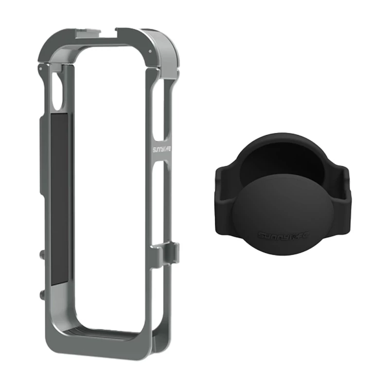Sunnylife metalinis magnetinis rėmelis su silikoniniu objektyvo dangteliu, skirtas Insta360 X5