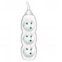 TRACER PowerCord ilginimo laidas 1,5 m, 3 kištukiniai lizdai, baltas