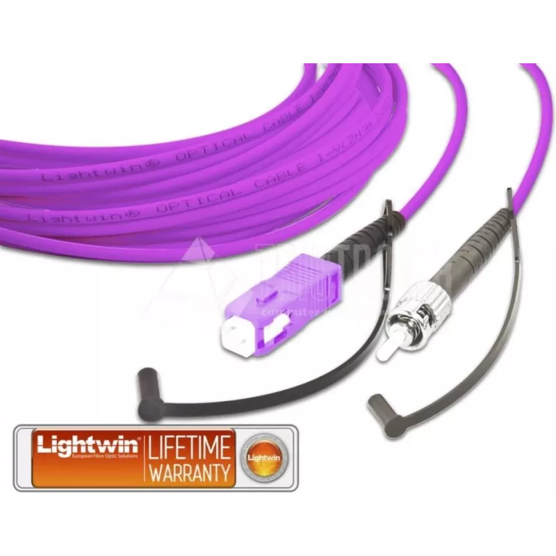 Lightwin High Quality Simplex LWL komutacinis kabelis, MM OM4, SC - ST LWL komutacinis kabelis (LSP-50 SC-ST 2.0 OM4)