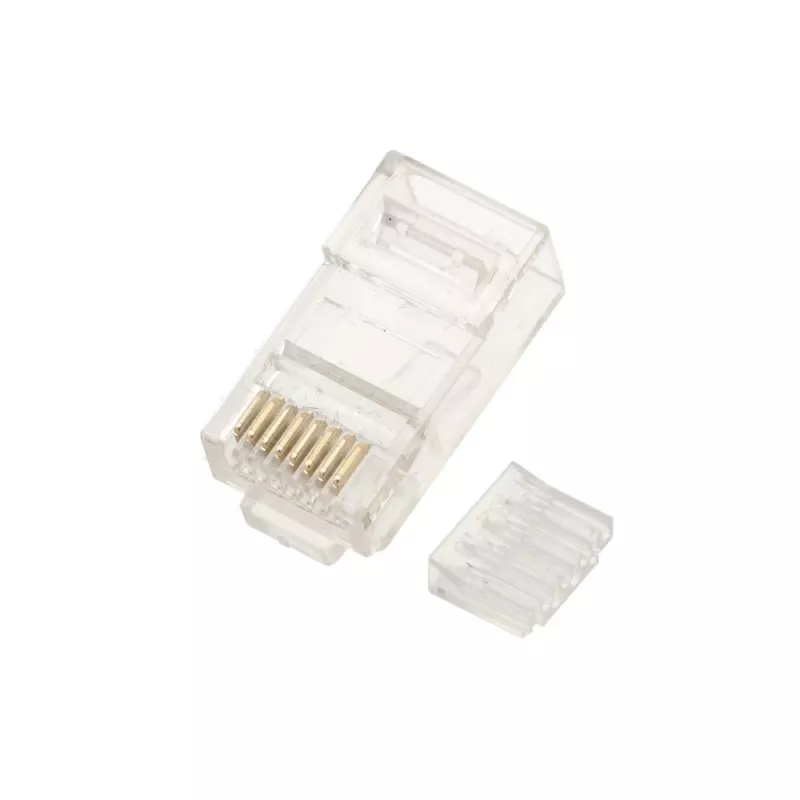 Tinklo kabelio jungtis Extralink RJ45 CAT6 UTP RJ45 8P8C skaidri