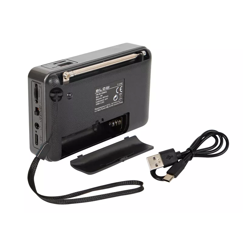 Nešiojamasis analoginis AM/FM Bluetooth radijas BLOW RA18 su FM imtuvu ir Bluetooth ryšiu