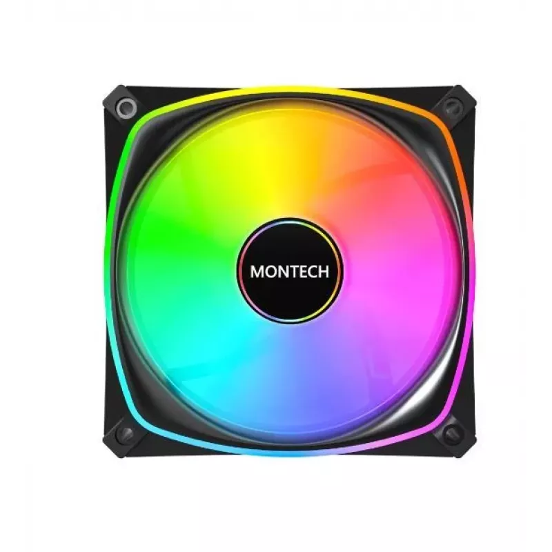 MONTECH AX120 PRO juoda 120mm ARGB 3 vnt. rinkinys