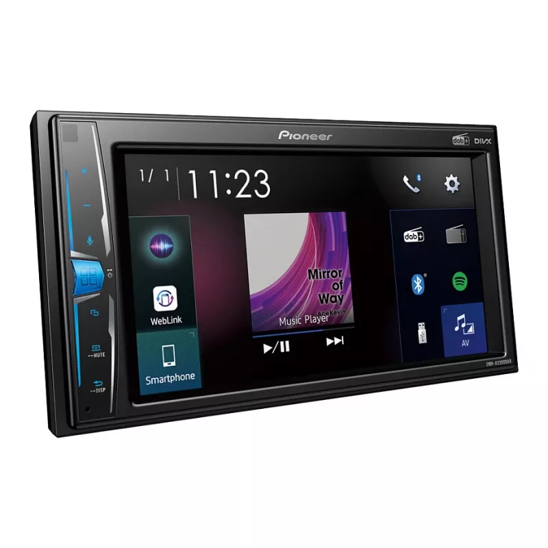 Automobilinis medijos imtuvas Pioneer DMH-A3300DAB juodas Bluetooth 2 DIN 50W