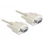 Nuoseklusis kabelis DeLOCK 84250 Pilkas 5 m Sub-D9
