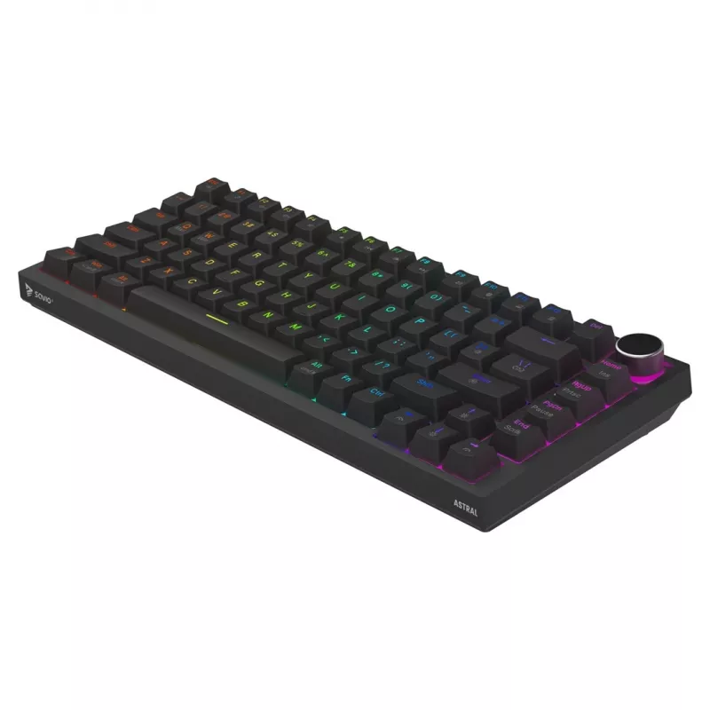 Savio ASTRAL BLACK JADE klaviatūra žaidimams USB QWERTY US International